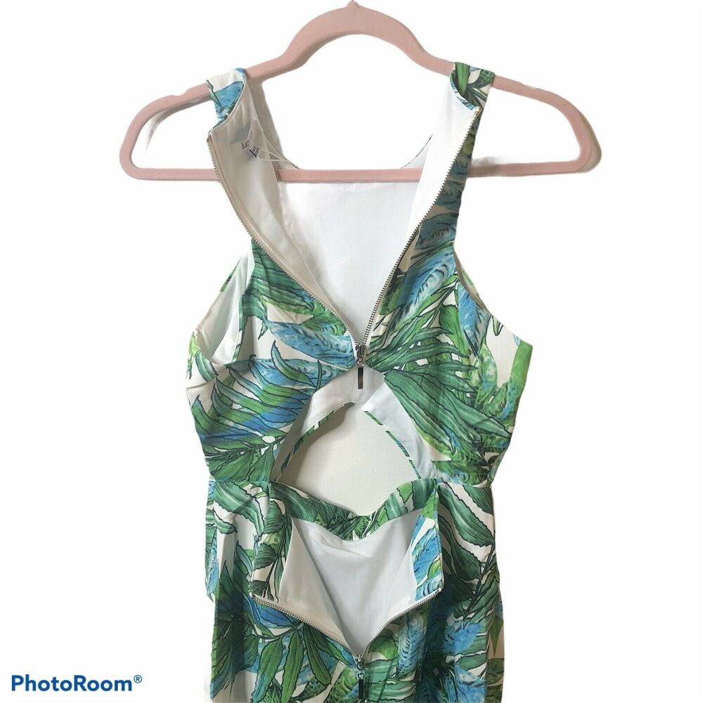 Lucy Paris White Tropical print cut out dress - Picture 5 of 8